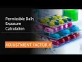 R A-5 How to apply adjustment factor 4 in PDE calculation Risk assessment Module 5