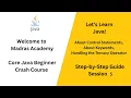 Java Control Statements Ternary Operator Core Java Beginner Crash Course - Session 5