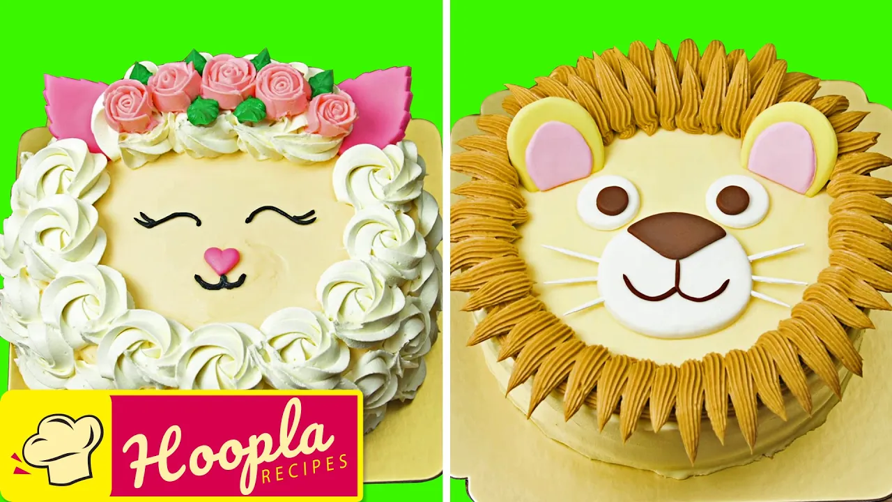 Amazing Cake Decorating Ideas   Lion, Sheep, Fox Animal Cakes   Hoopla Recipes