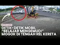 Lagu Detik-detik mobil “belajar mengemudi” mogok di tengah rel kereta