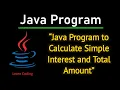 Java Program to calculate Simple Interest Step by Step Tutorial