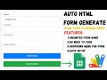 Auto HTML Form Maker with Google Sheets Integration Send HTML Form Data To Google Sheets