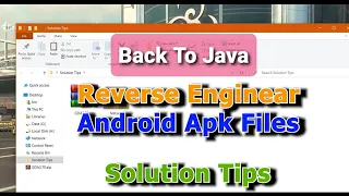 Android APK to JAVA Code - Apk Reverse Engineering Tool