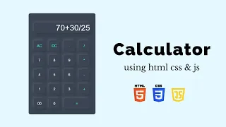 ASMR Programming - Calculator Using HTML CSS JS No Talking