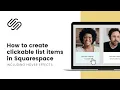 How to create a clickable list item in Squarespace People Section Click Entire Item
