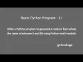 EP 41 Language Python Basic Program I go2collage