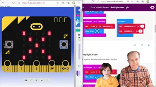 MakeCode for micro bit - Red Light Green Light