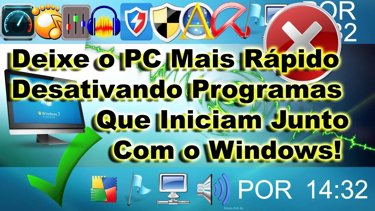 Como Deixar o PC Mais Rápido Desativando Programas Que Iniciam Junto Com o Windows! Todos os Windows