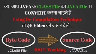 How to change Bytecode to Source Code in java Java decompilation process