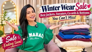 🧣 Huge Winter Wear Sale Haul 🤍 Best Jackets, Sweaters, Co-ords & Bottom You Can’t Miss 💛