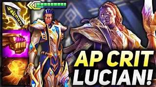 3 STAR LUCIAN CARRY WITH FULL AP CRIT!! | Teamfight Tactics Patch 12.6
