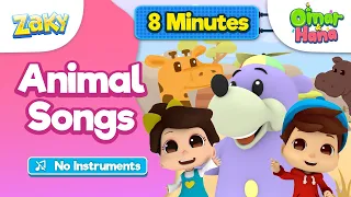 Omar Hana X Zaky Animal Songs For Kids Muslim Cartoon 