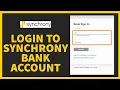 How to Login to Synchrony Bank Saving Account Synchrony Bank Saving Account Sign In Credit Card