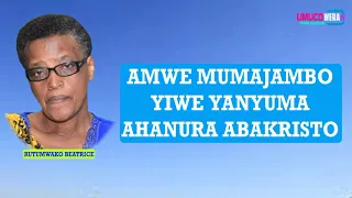 beatrice adusigaranye amajambo akomeye tutazibagirwa bakristo ntidusubize abantu bimana kuroba