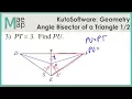 KutaSoftware Geometry - Angle Bisector Of A Triangle Part 1