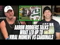 Aaron Rodgers Talks Play Leading To Viral Meme vs Cardinals Pat McAfee Reacts