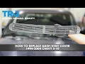 How to Replace Dash Vent Cover 1994-2004 Chevy S-10