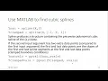 CBE 330 07 03 - Using MATLAB to calculate splines Examples