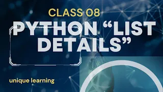 Mastering Python Lists A Comprehensive Guide to Lists in Python Python Programming Tutorial