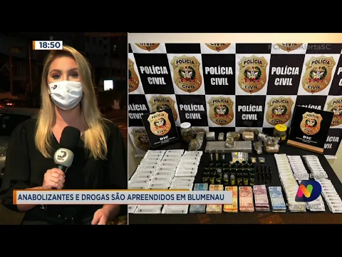 Anabolizantes e drogas são apreendidos em Blumenau