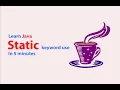 How To Use Static Methods Static Variables - Java