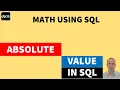 Absolute Value in - SQL ABS function in SQL