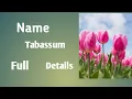Download Lagu Tabassum name ka meaning||tabasum naam ke faide |tabassum naam ki detail #topsecretofthename