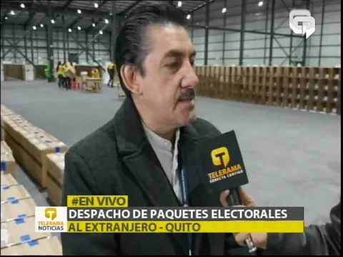 Despacho de paquetes electorales al extranjero