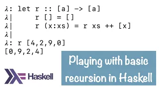 HPBE016 Playing with basic recursion in Haskell
