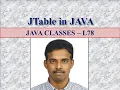 JTable in JAVA LEC 78