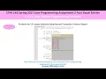 CPW 143 Spring 2017 Java Programming Assignment 2 Four Equal Entries