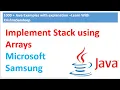 Stack Implementation using array in Java Java program to implement stack