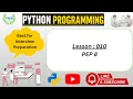 Lesson 010 Python Programming PEP 8