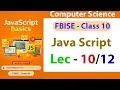 JavaScript Functions for SSC PBA 2026 function parameters return with Exam Programs Explain