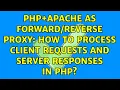 PHP Apache as proxy how to process client requests and server responses in PHP
