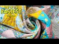 One Shockingly Fast Twin Size Quilt Made With 12 Fat Quarters Shore Grid is Also Beginner Friendly