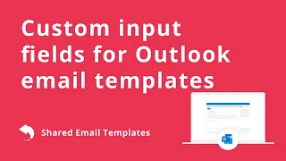 Outlook templates with custom input fields dropdown text box date picker