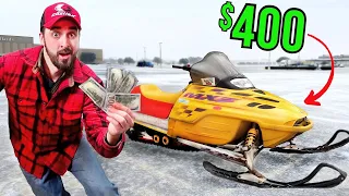Buying DEAD Snowmobile On Facebook Marketplace Getting It Running