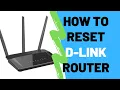How To Reset D-Link Router To Factory Default Settings