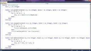 Learn VB Net Programming in English for Beginners Two Dimensional Array - Part 6