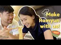 Download Lagu Making Creamy Ramyun! - Maudy Ayunda \u0026 Mas Oppa