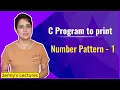 Number Pattern 1 Printing Pattern in C C Programming Tutorials