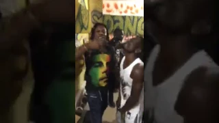 shatta wale recording dry snitch with the sm militants studio session 