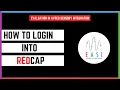 How to Login Into RedCap - EASI