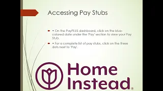 How to access Home Instead Pay Stubs W2s