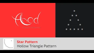 Star Pattern Hollow Triangle Pattern Java