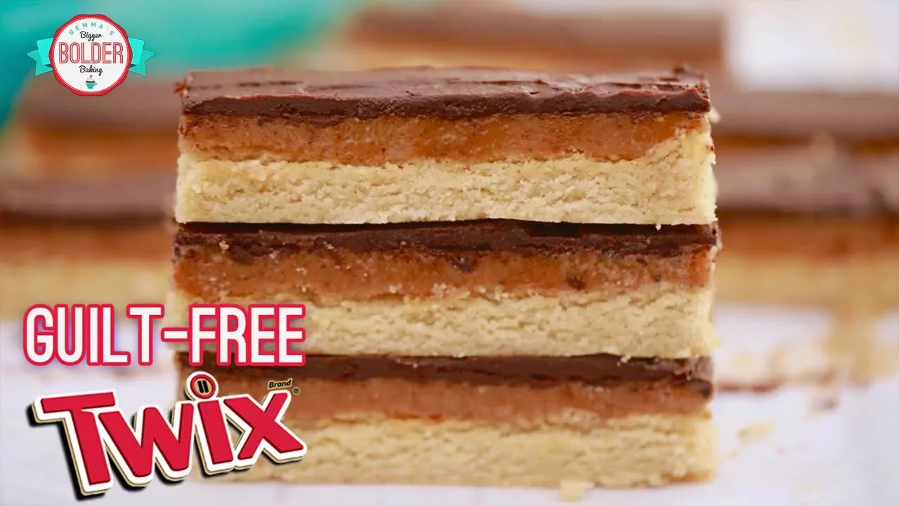 Homemade Twix Bars   Bold Baking Guilt Free