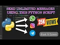 send unlimited message using python python projects for beginners Project Maker