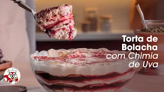 Saiba como fazer torta de bolacha com chimia de uva