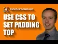How To Use CSS padding-top